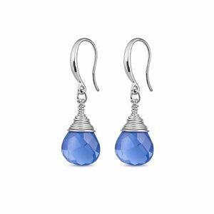 HK1161 S925 Tanzanite Dangle Earrings